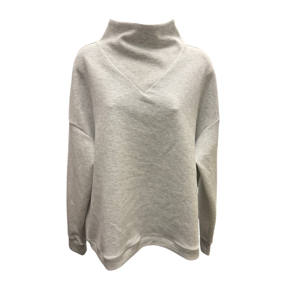 (Lot 2) YOGALICIOUS LUX Women’s M Crosstrain pullover Shirt gray taupe Long